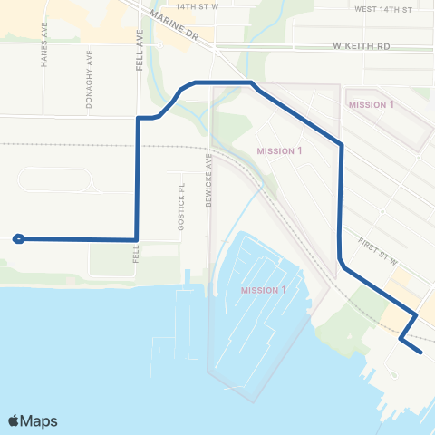 TransLink Harbourside / Lonsdale Quay map