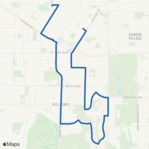 TransLink Joyce Station / 29th Avenue Station map