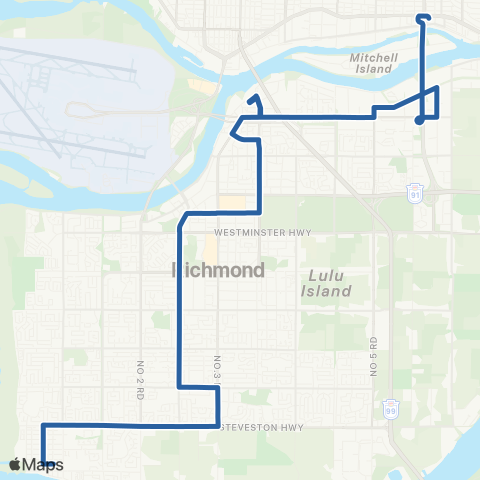 TransLink Gilbert / Bridgeport map