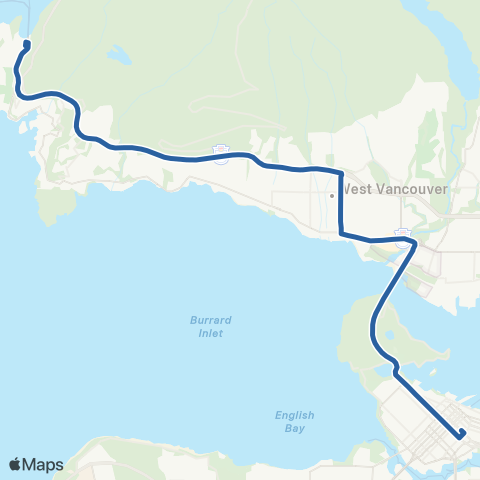 TransLink Horseshoe Bay / Vancouver Express map