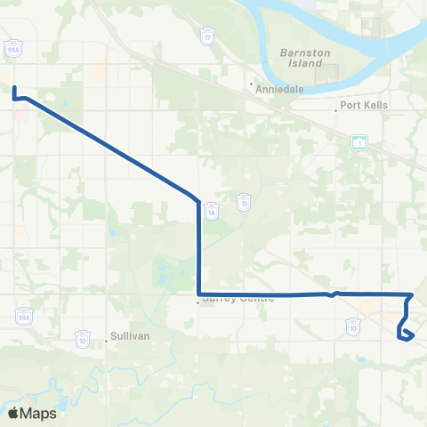 TransLink Langley Centre / King George Station map