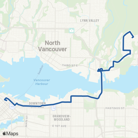 TransLink Blueridge / Phibbs Exchange / Burrard map