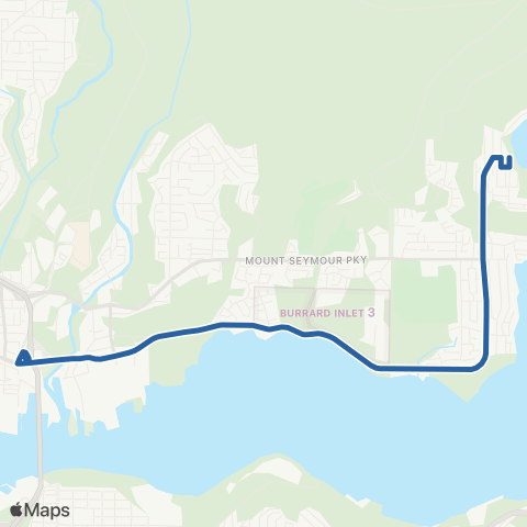 TransLink Deep Cove / Phibbs Exchange map