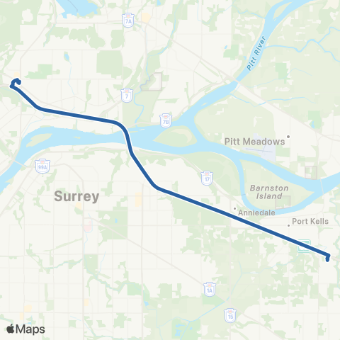 TransLink Carvolth Exchange / Lougheed Station map