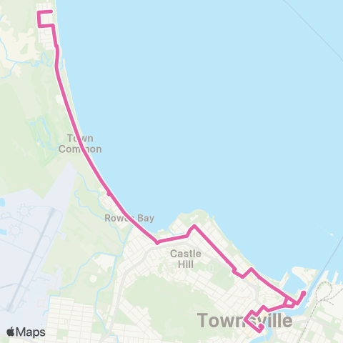 Sunbus Townsville City - Ferry Term, The Strand and Pallarenda map