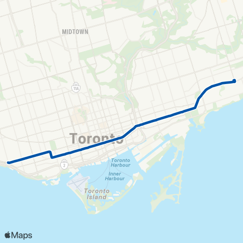 TTC Kingston Rd. map