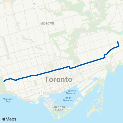 TTC Carlton map