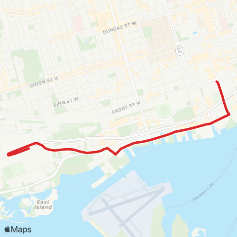 TTC Harbourfront map