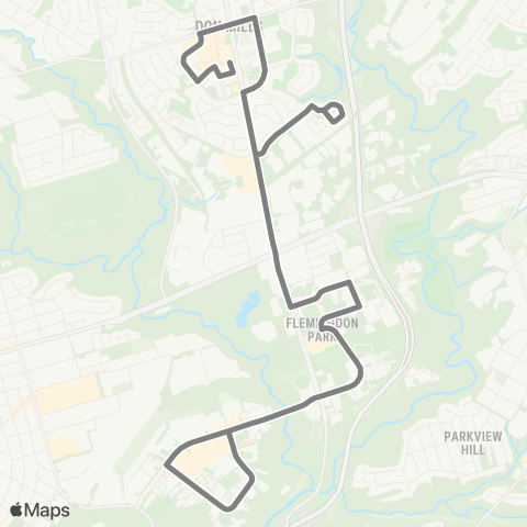 TTC Don Mills South map