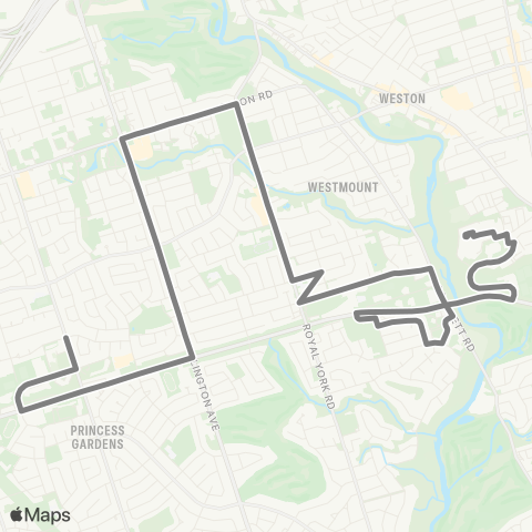 TTC Etobicoke map