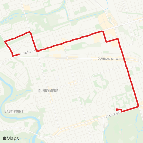 TTC Stockyards map