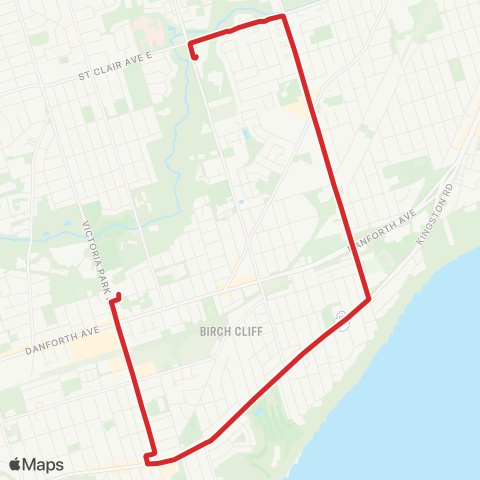 TTC Birchmount South map