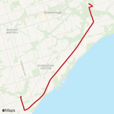 TTC Kingston Road map