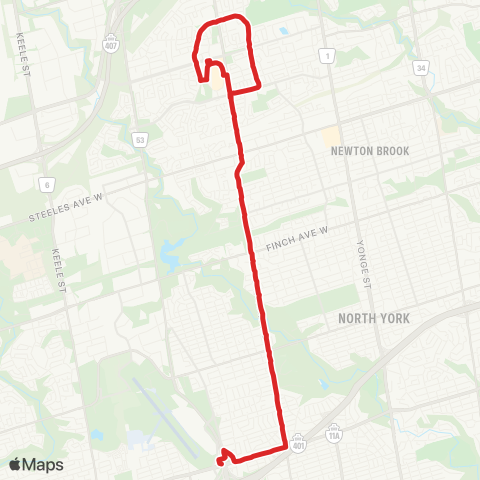 TTC Bathurst North map