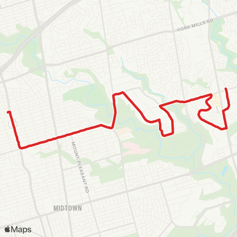 TTC Lawrence-Donway map