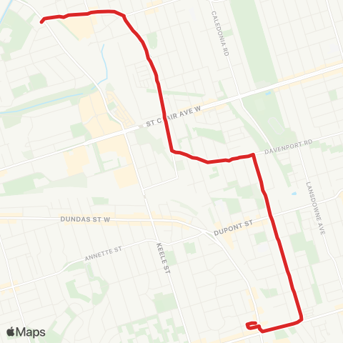 TTC Symington map