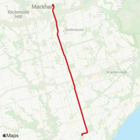 TTC Birchmount map