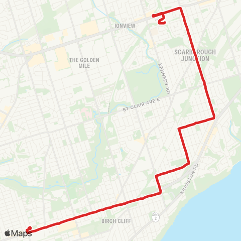 TTC Cliffside map