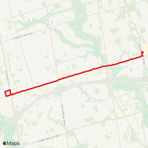 TTC Sheppard Central map