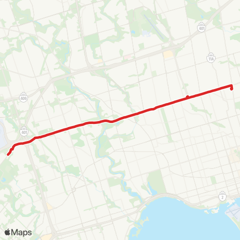 TTC Eglinton West map