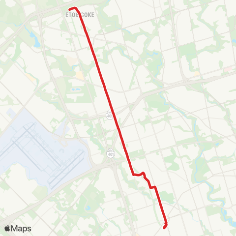 TTC Martin Grove map