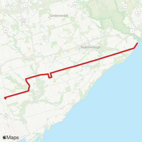 TTC Lawrence East map