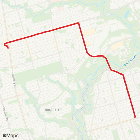 TTC Leaside map