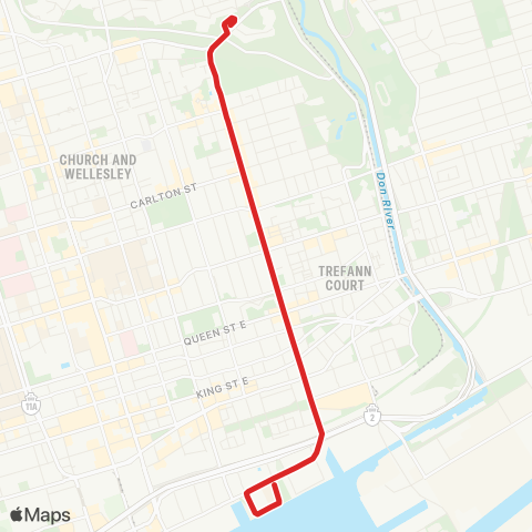 TTC Parliament map