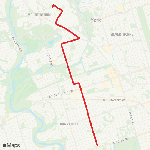 TTC Runnymede map