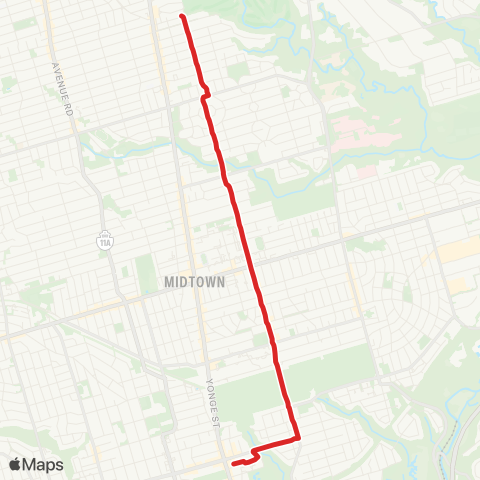 TTC Mount Pleasant map