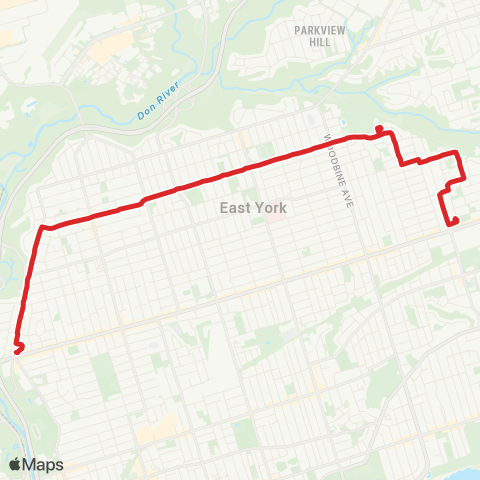 TTC Cosburn map