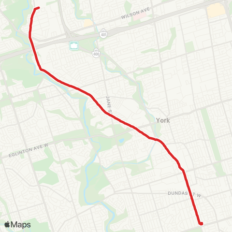 TTC Weston map