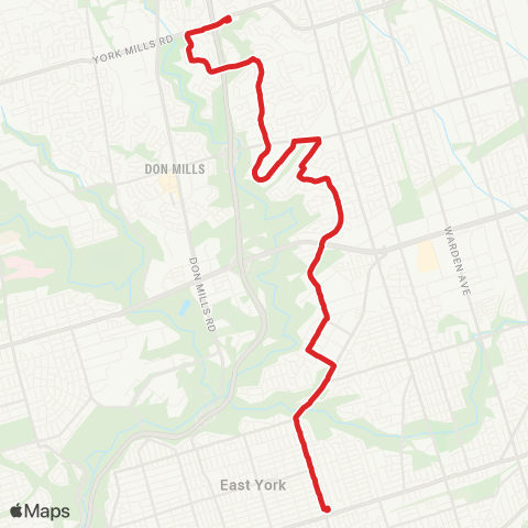 TTC Woodbine map