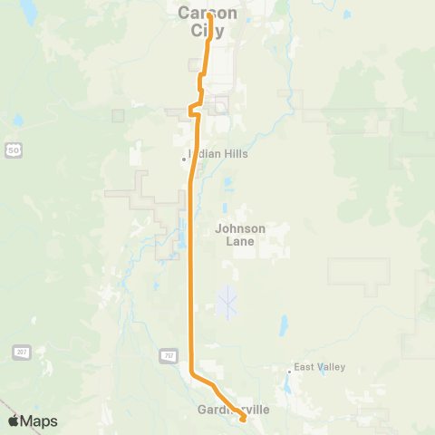 TTD Valley Express Daily map