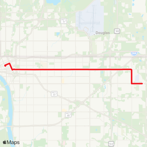 Tulsa Transit 11th Street map