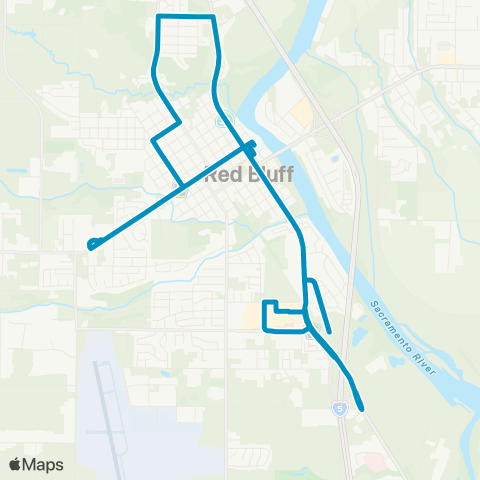 TRAX South Main & Walnut map