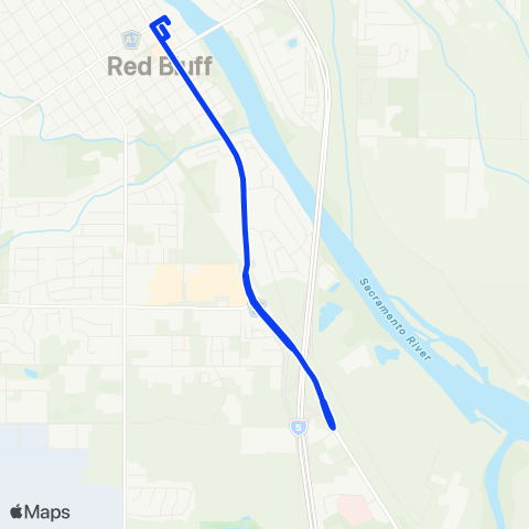 TRAX Shuttle map