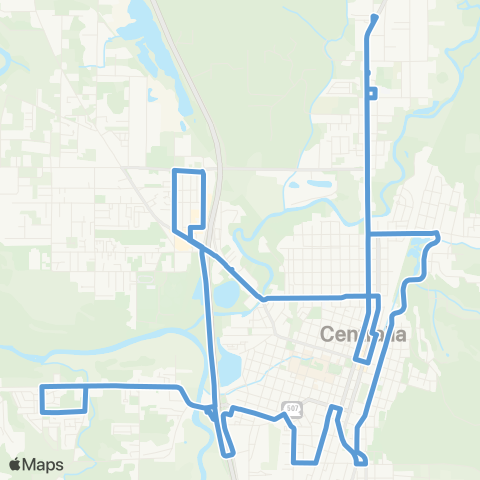 Lewis County Transit  map