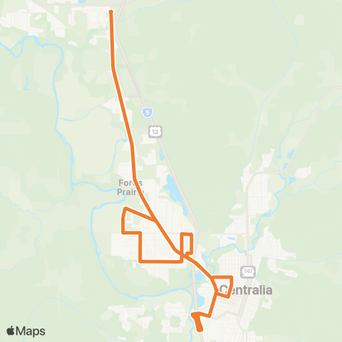 Lewis County Transit  map