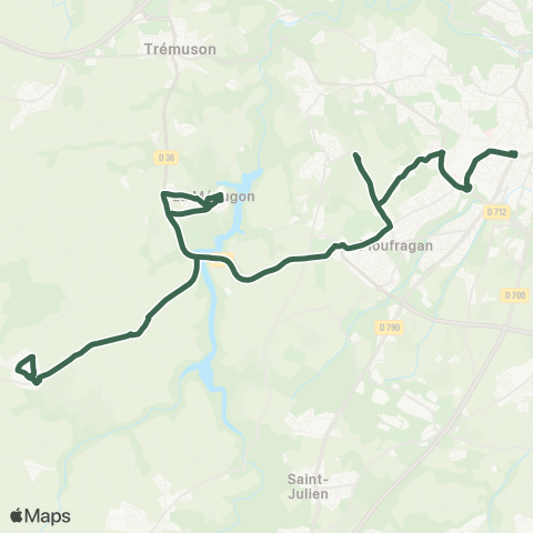 TUB Gare routière Robien - St-Donan map