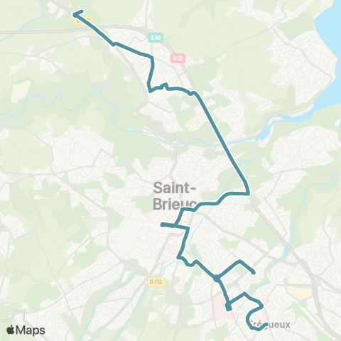 TUB Trégueux - Plérin map