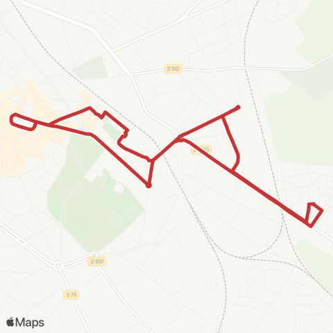 TUC Navette 2 V.Hugo - Amérique map