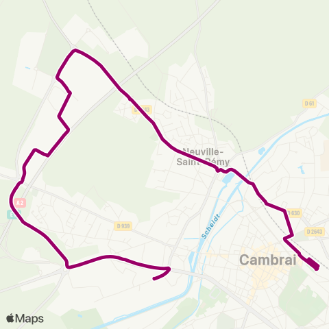 TUC Navette Zones d'Activités map