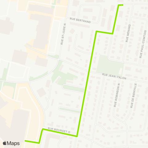 Transport Urbain Granby Taxibus Canton map