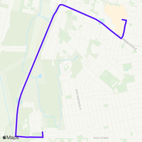 Transport Urbain Granby Taxibus Parc Industriel map