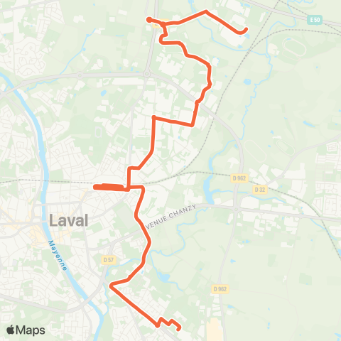 TUL Louverné (Haie) > St-Nicolas map