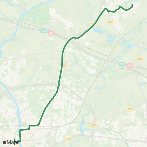 TUL Noctul Stade Rive Droite map