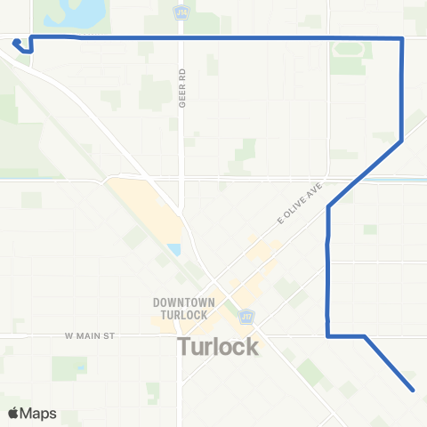 Turlock Transit Colorado map