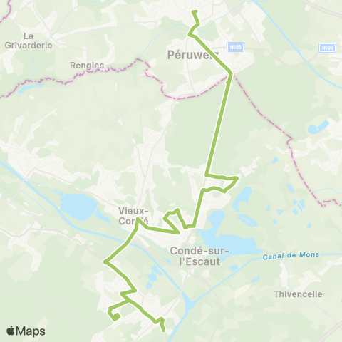 Transvilles Fresnes - Bonsecours map