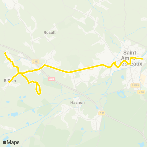 Transvilles St Amand - Sart et Rosière map